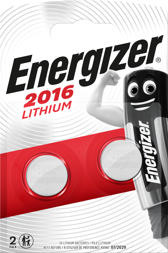Energizer - Lithium batteri CR2016 (2-pak)