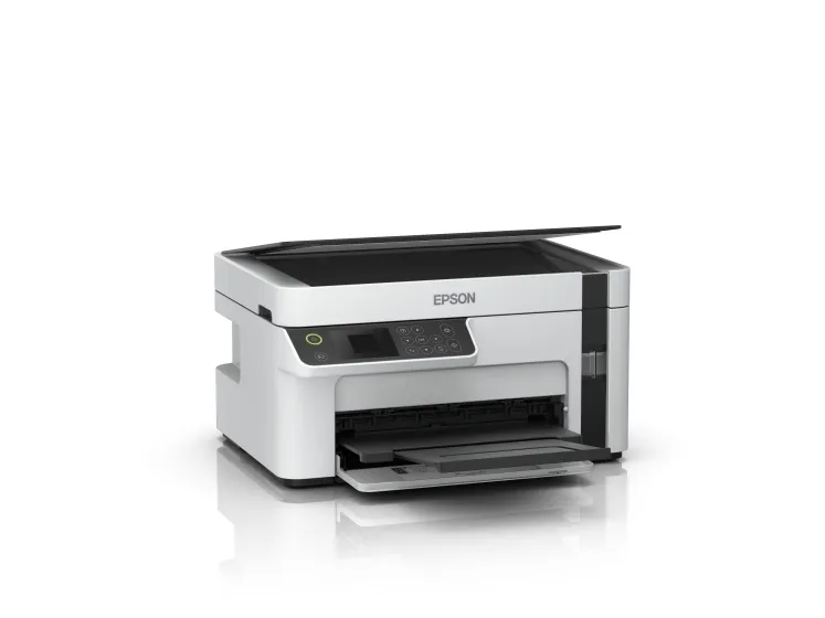 Epson EcoTank ET-M2120 - Multifunktionsprinter - S/H - blækprinter - A4/Legal (medie) - op til 15 spm (udskriver) - 150 ark - USB, Wi-Fi - hvid