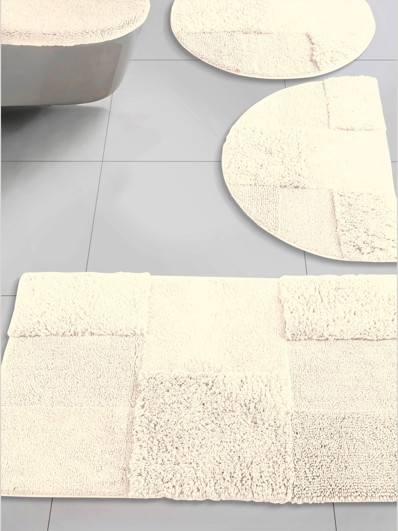 Tapis de bain en coton recyclé