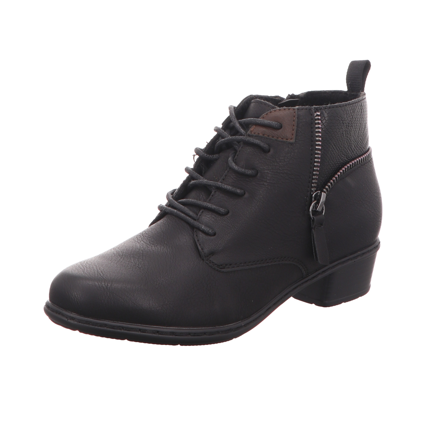 Alyssa Damen-Schnürstiefelette Schwarz