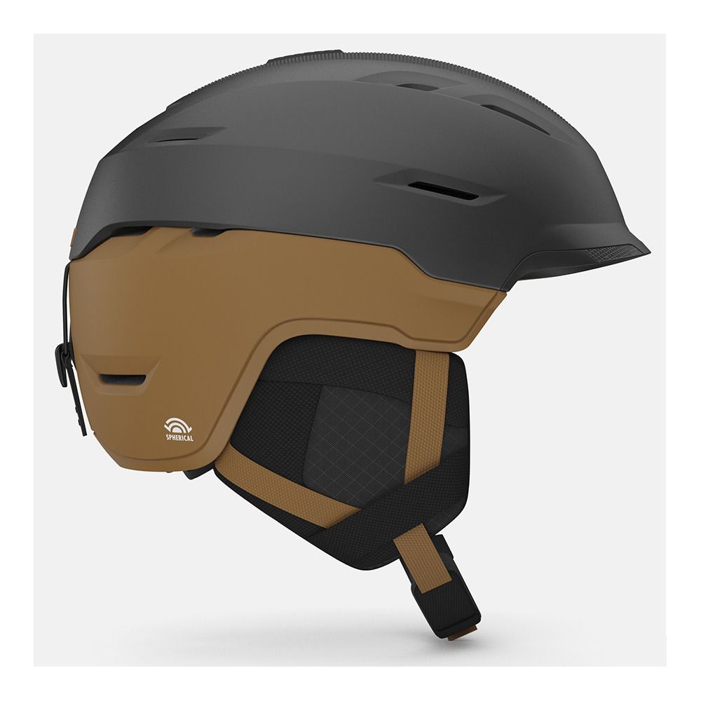 Giro TOR SPHERICAL - Casque ski metallic coal / tan