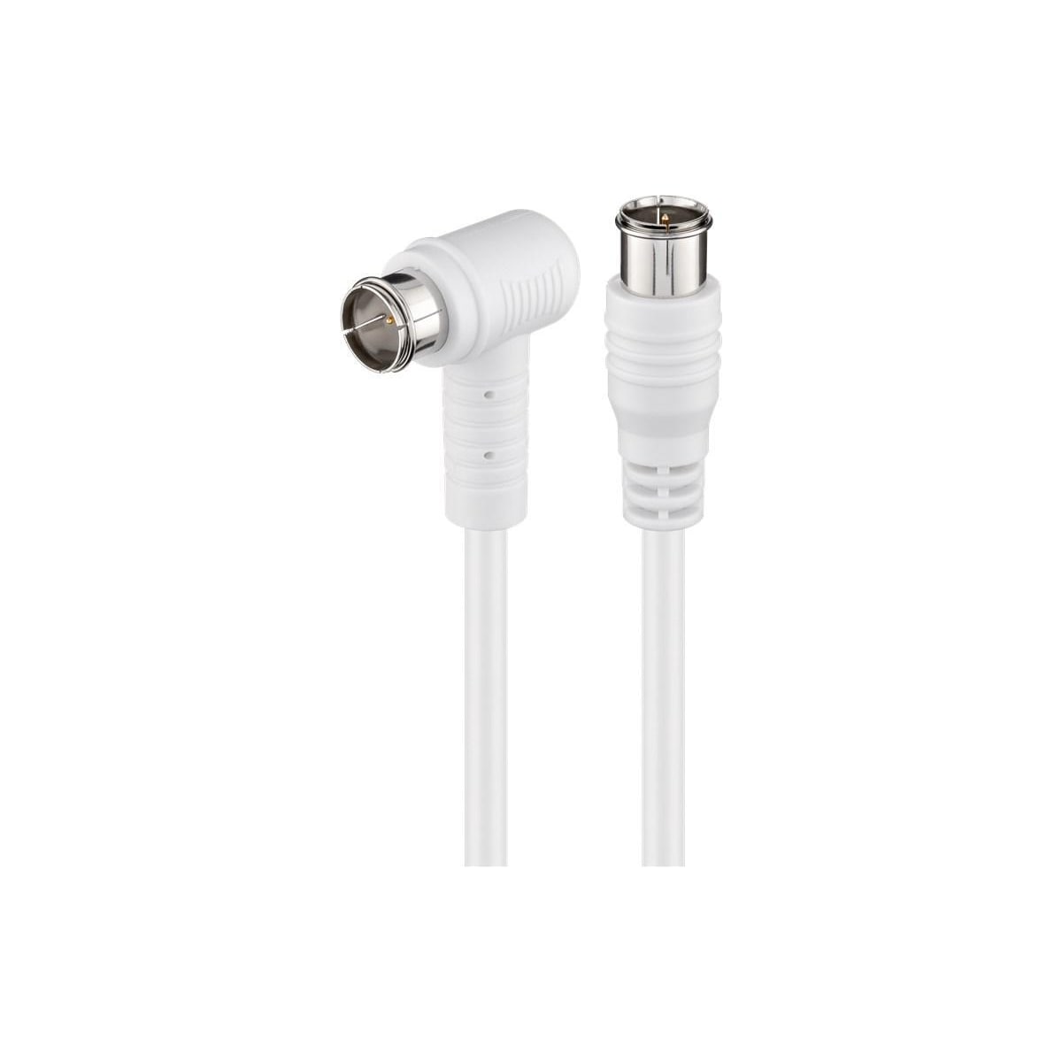 Goobay Vinklet SAT -antennekabel (80 dB), 2x skjermet