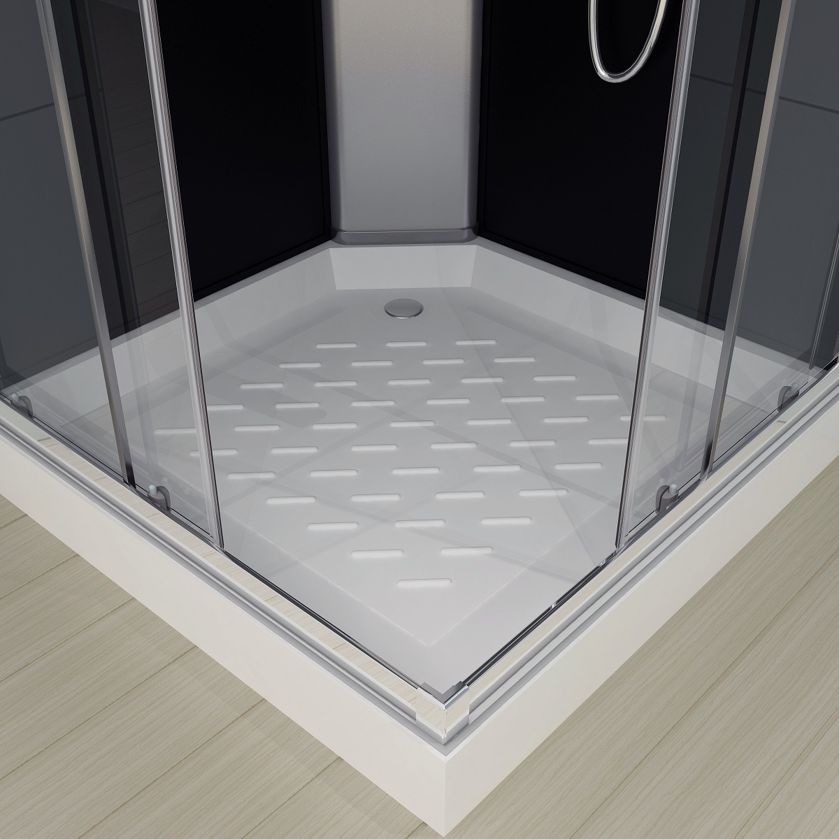 Saniclear Econo complete douchecabine vierkant 90x90x215cm