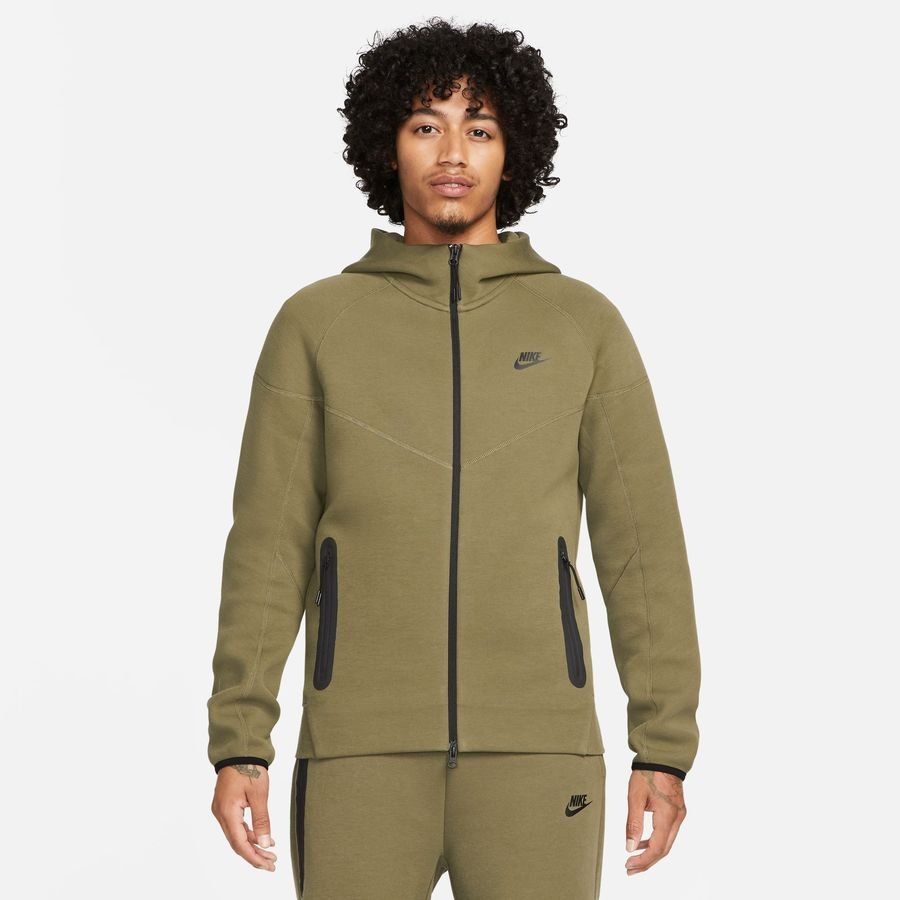 Nike Sweat à Capuche NSW Tech Fleece 24 FZ - Vert/Noir