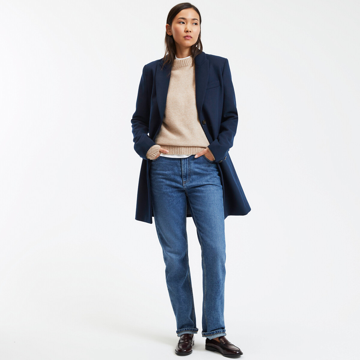 COLEÇÕES LA REDOUTE<br>Suéter de gola redonda