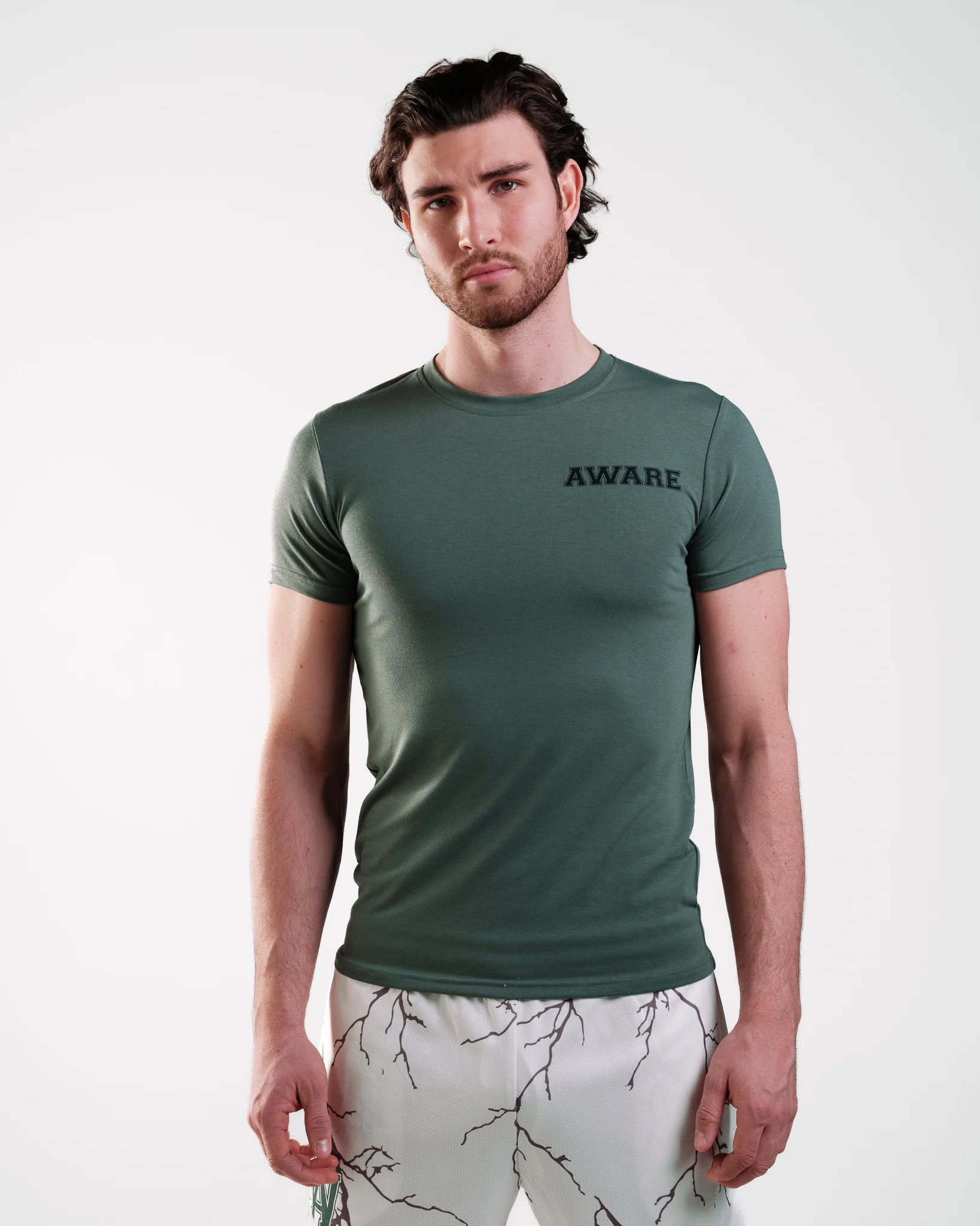 AWARE Fitted Tee Green
