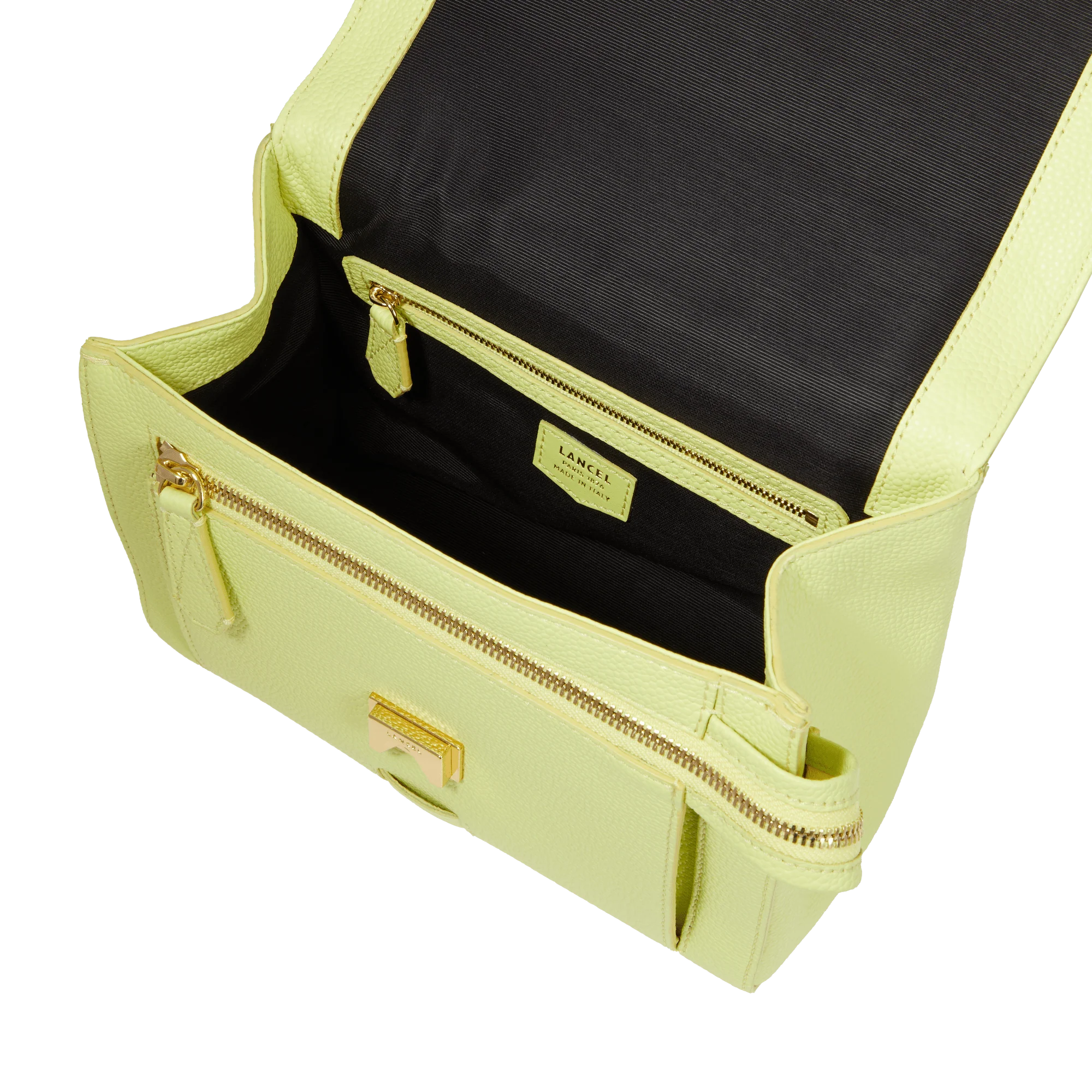 M flap bag Ninon de Lancel-Citron Vert