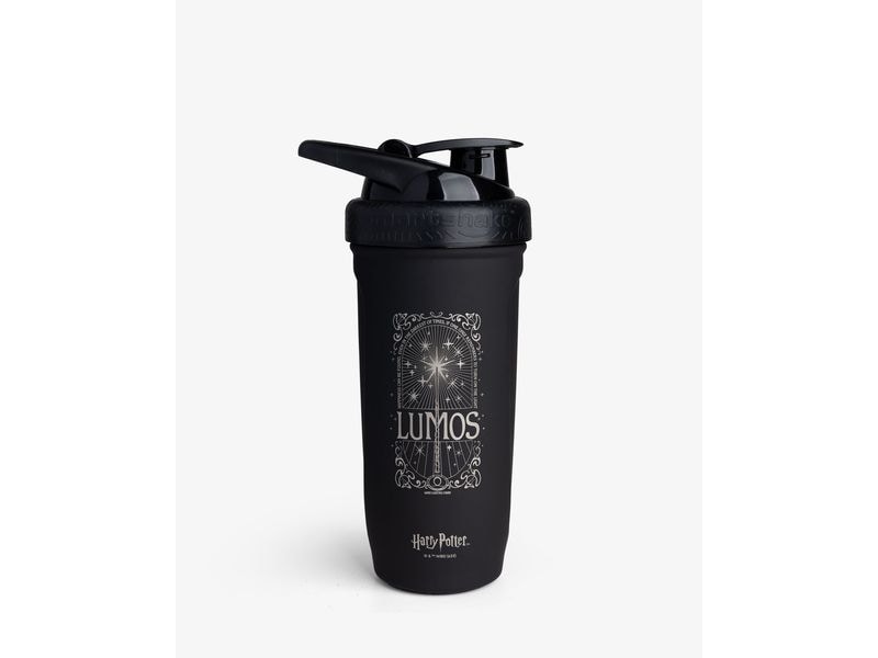 Smartshake Smartshake Reforce Harry Lumos 900 ml, Schwarz Edelstahl-Shaker mit Harry-Potter-Motiv