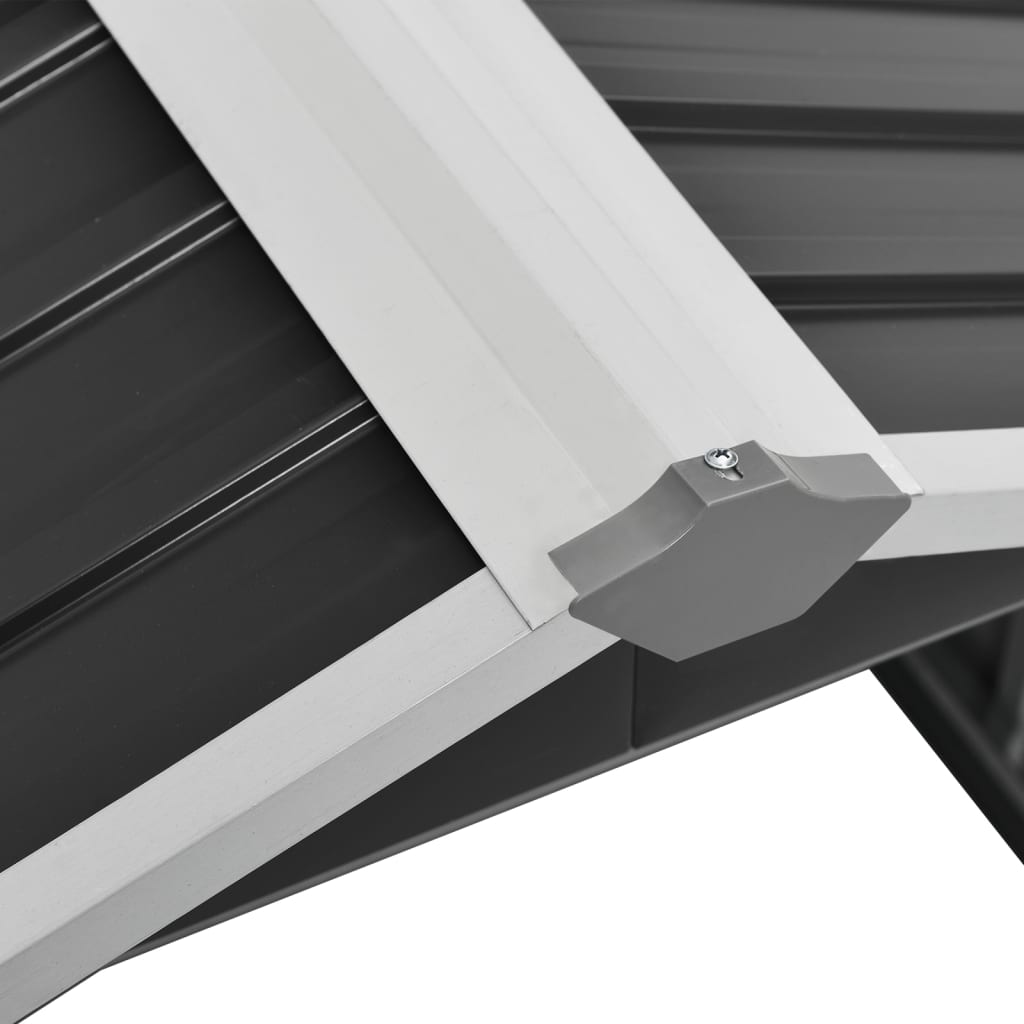Abri pour robot de jardin 92x97x63cm acier galvanisé anthracite