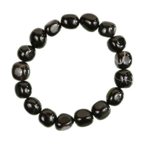 Bracelet agate noire