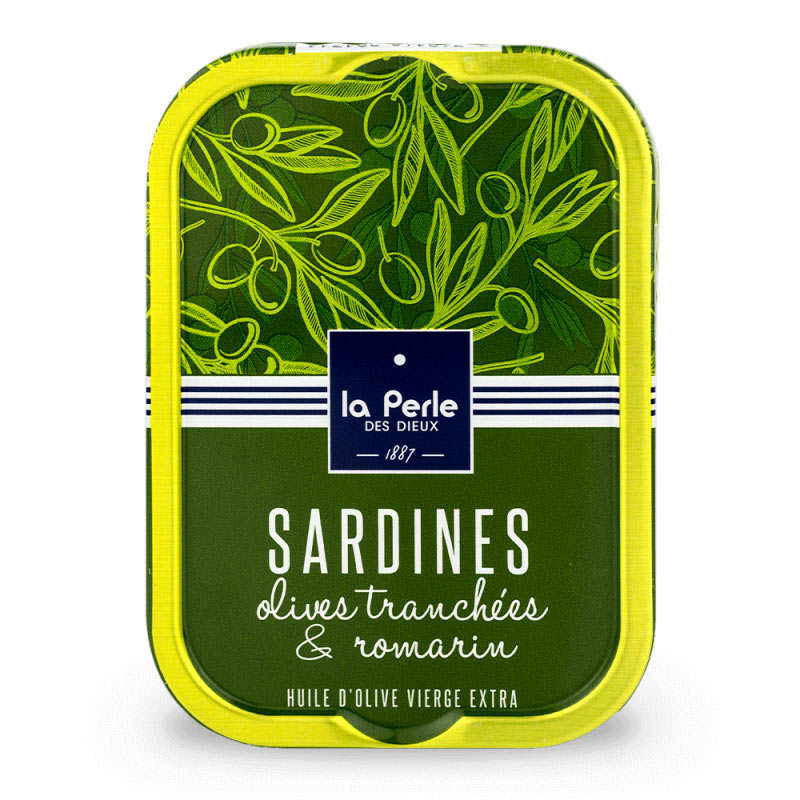Sardines gourmandes aux olives et au romarin - La Perle des Dieux
