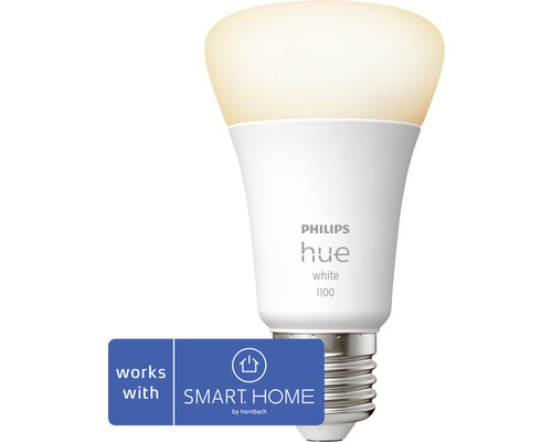 Philips Hue dimbare witte matte lamp E27/9,5W (75W) 1100 lm 2700 K - Compatibel met SMART HOME van Hornbach