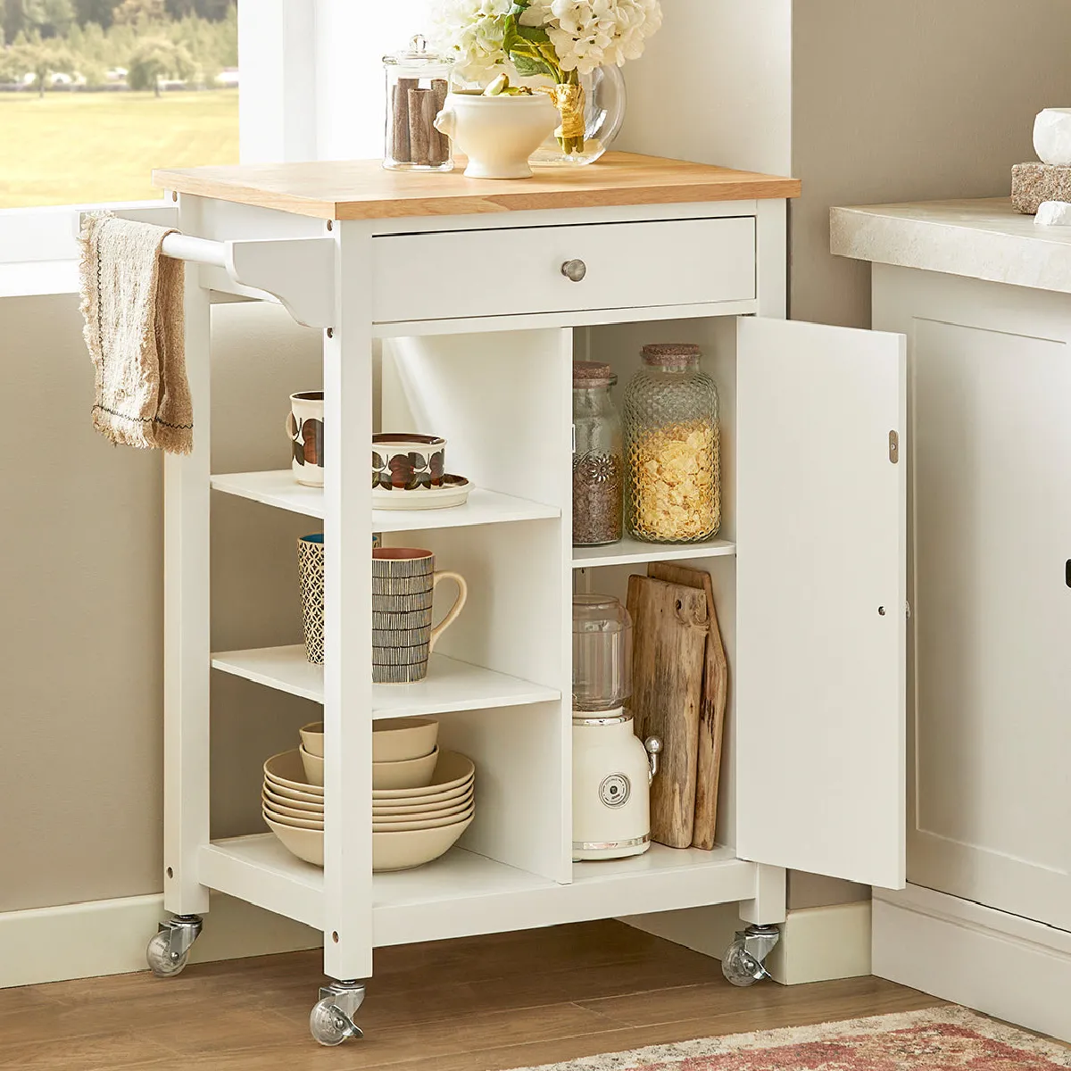 SoBuy FKW46-WN Desserte roulante