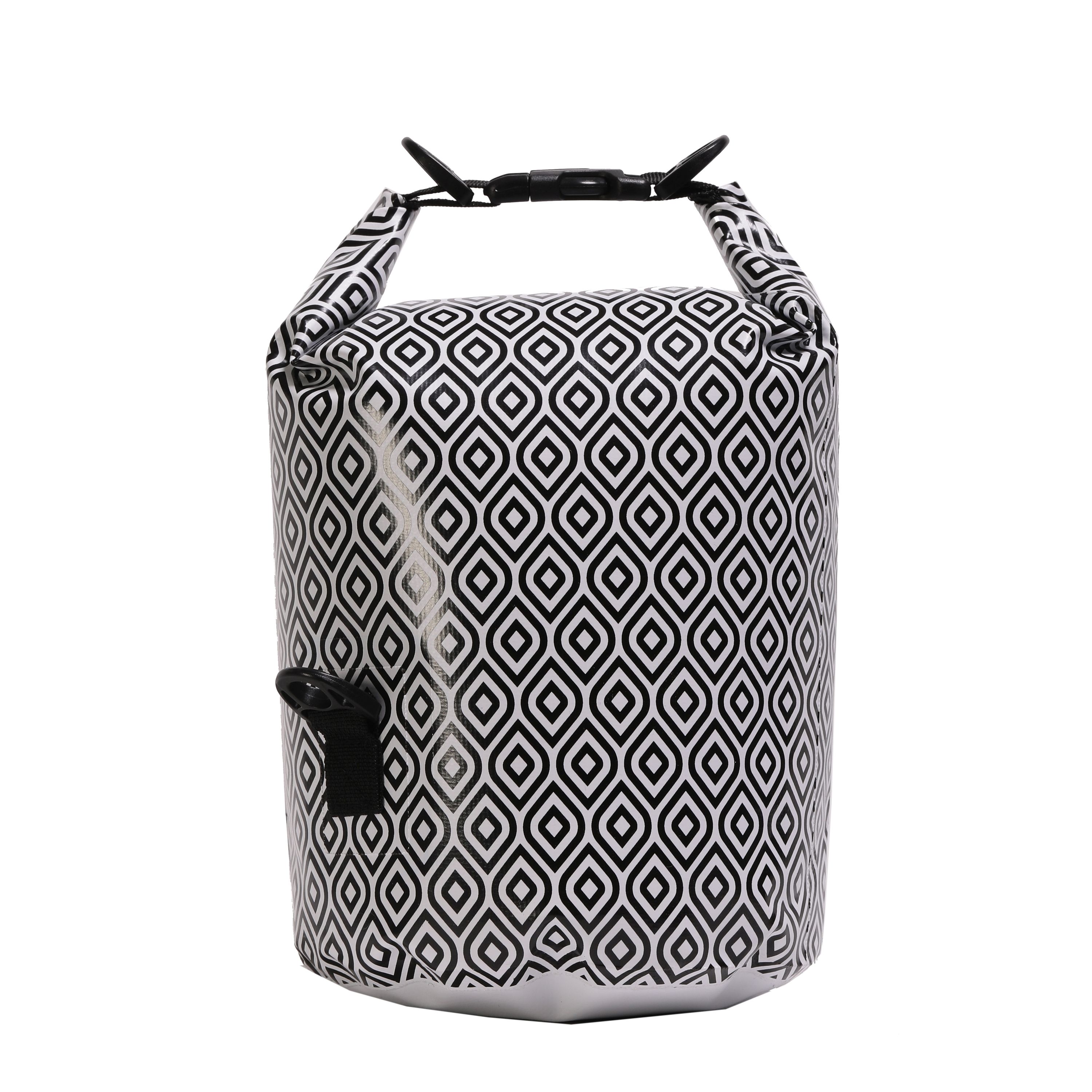Dry Bag Tasche wasserdicht schwarz/weiss 5L