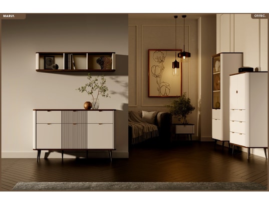 OTITEC - Commode - l.130 x h.82 x p.40 - marly - cachemire