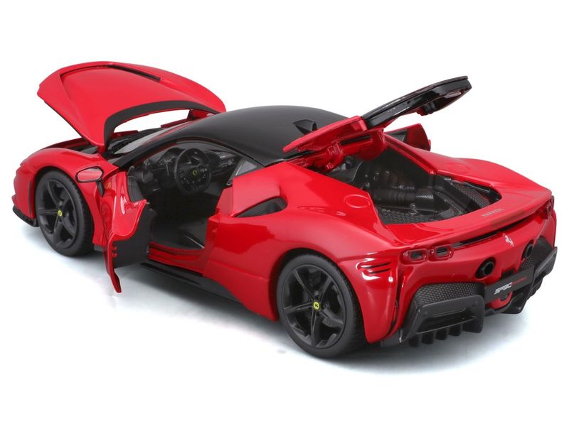 BBurago Ferrari R&P SF90 Stradale Rot 1:18 Sammlermodell im Massstab 1:18
