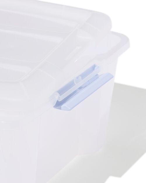 boîte de rangement avec couvercle 15L Tokyo transparent 39.5x29x18.5