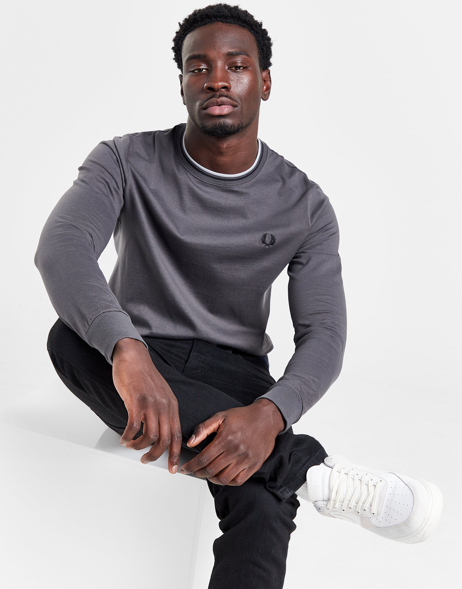 Fred Perry T-shirt Manches Longues Homme