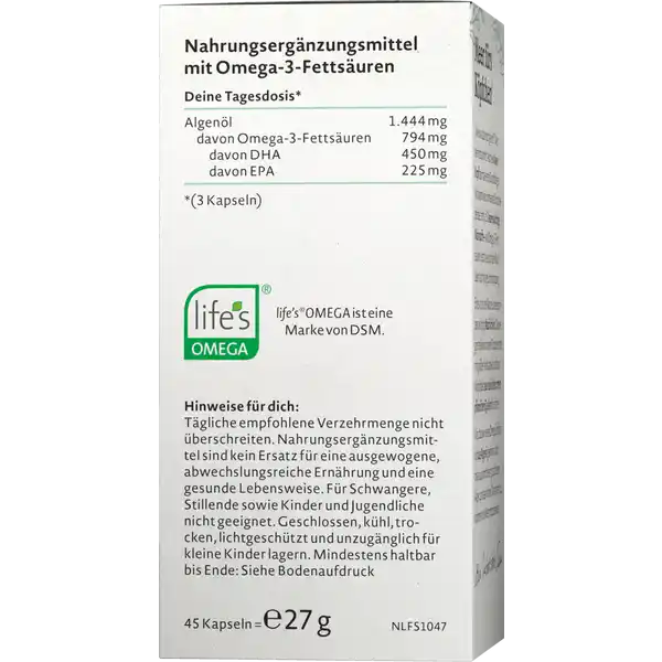 Veganes Omega 3 Kapseln