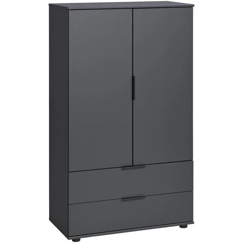 Kast Lucca 2-deurs - grafietkleur - 140x81x40 cm