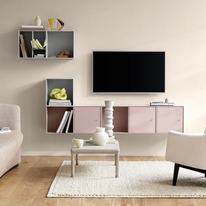 Montana - Mini Regalmodul mit Fachböden, anthrazit