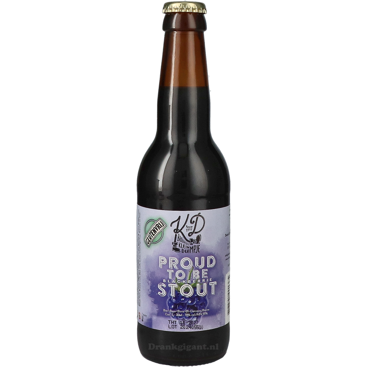 Klein Duimpje Proud To Be Blackberrie Stout Glutenvrij 33 cl