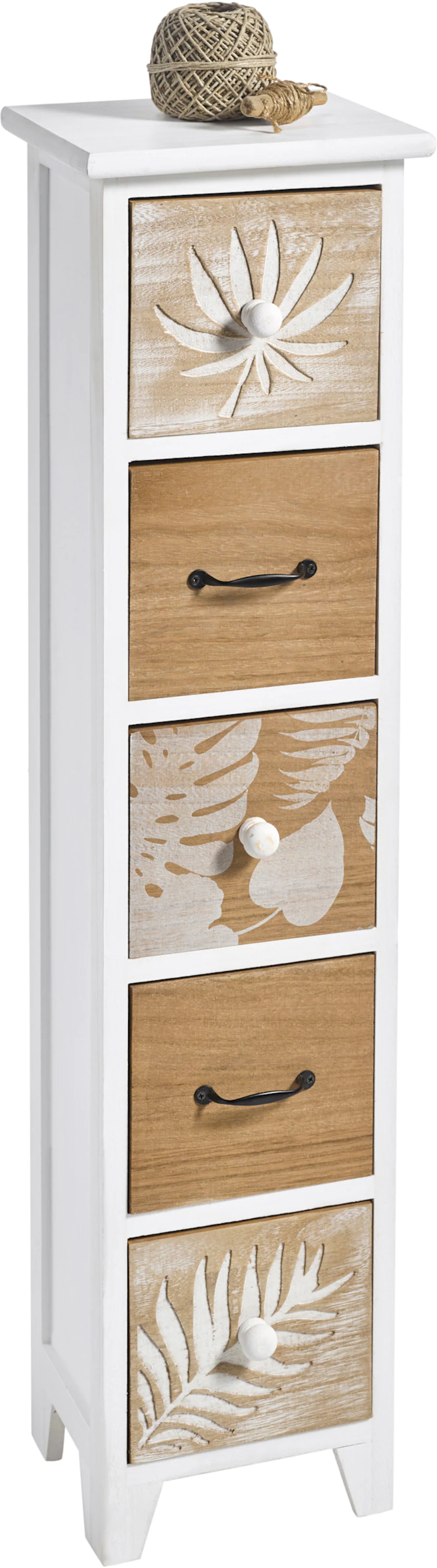 heine home Kommode in weiß-natur