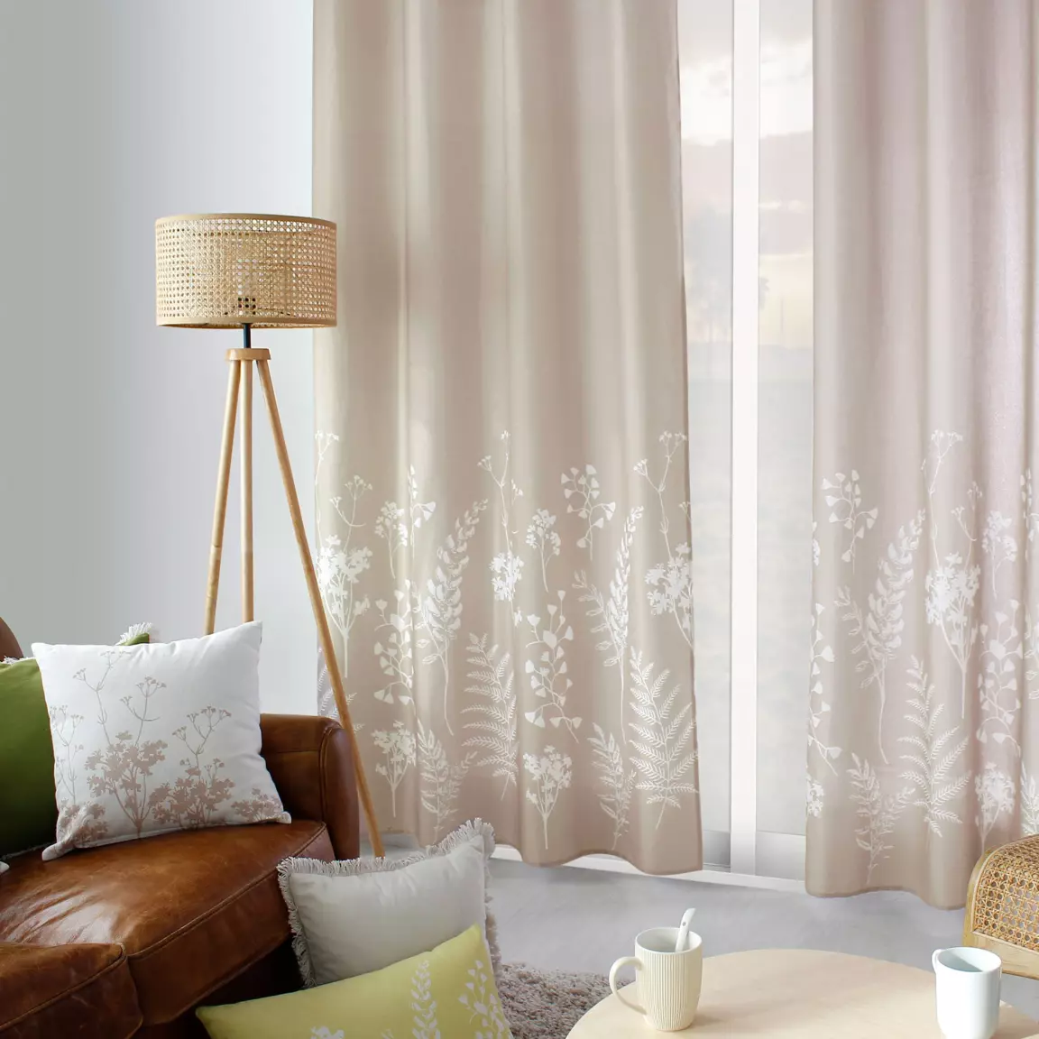 Rideau (135 x 240 cm) Herbier Taupe
