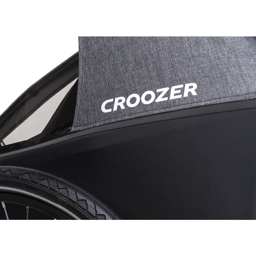 CROOZER Kinderfahrradanhänger Kid Keeke 1 Mountain grey
