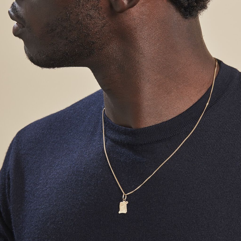 Pendentif Lamie Zodiaque Parchemin Or Jaune