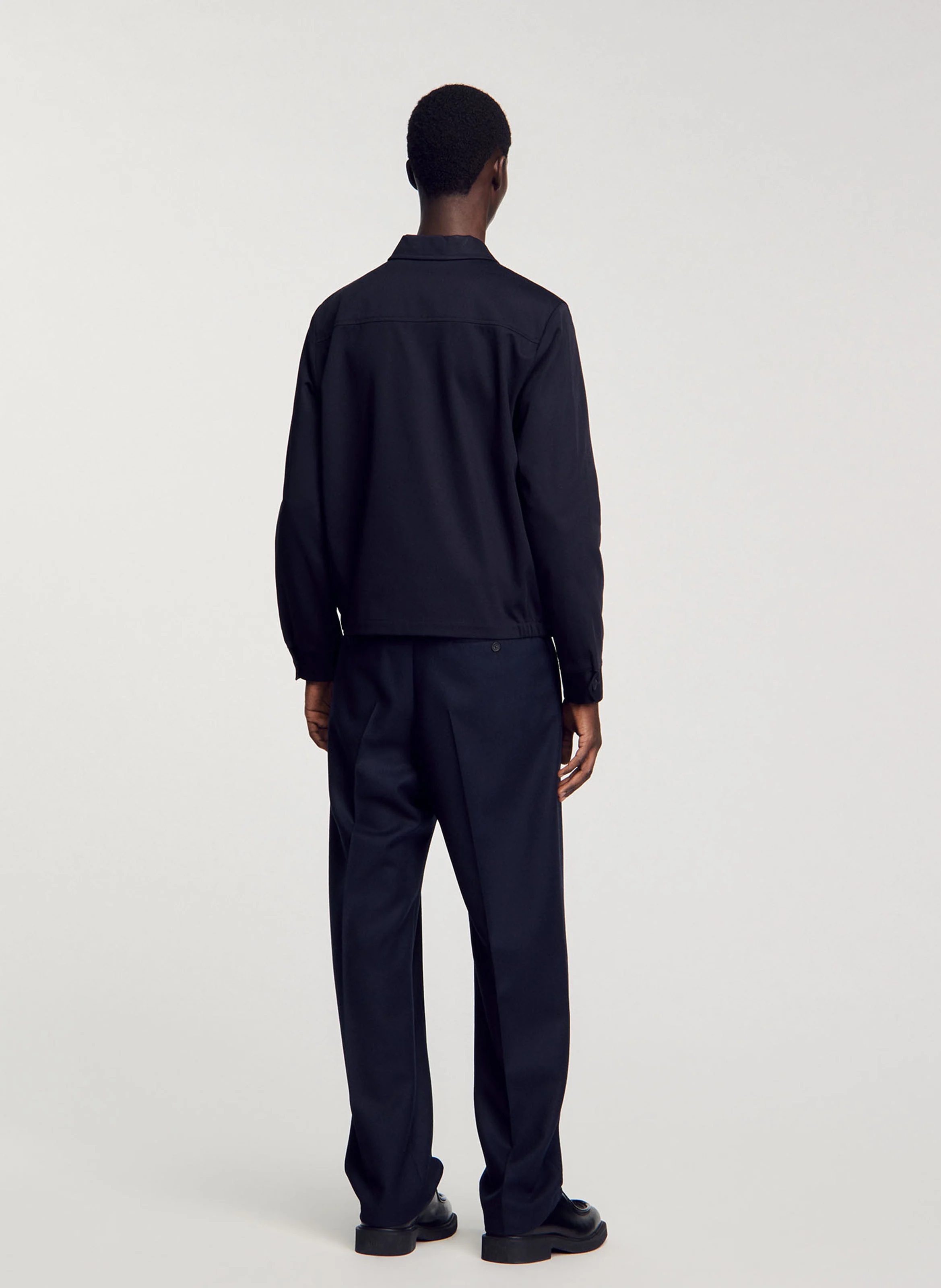 Blouson regular-fit en coton | Bleu