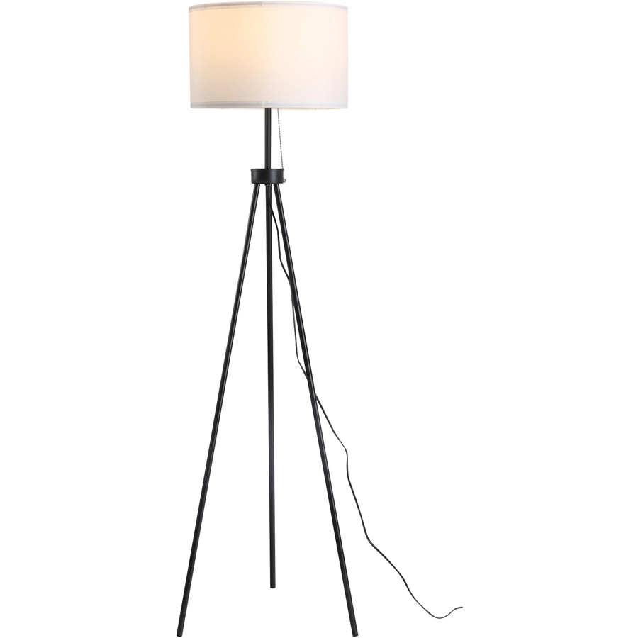 HOMCOM Tripod-Stehlampe schwarz, weiß