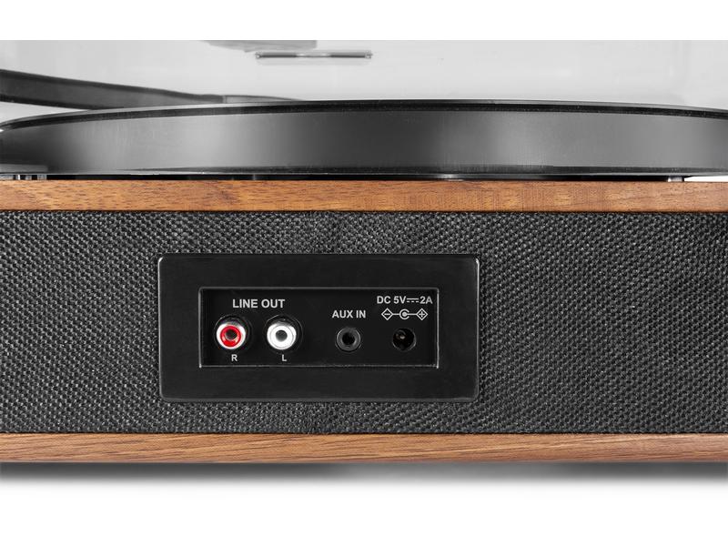 Fenton Plattenspieler mit Bluetooth RP162 Braun Retro Plattenspieler mit Bluetooth