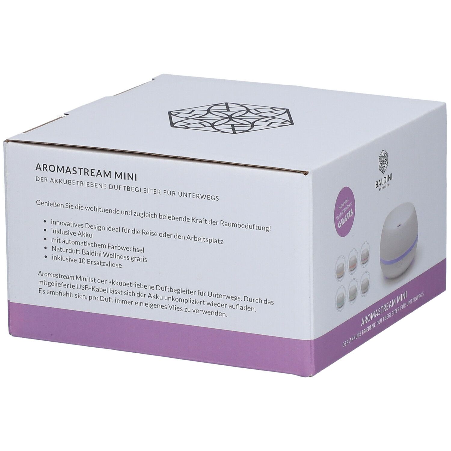 Aromastream Mini mit BALDINI Welness