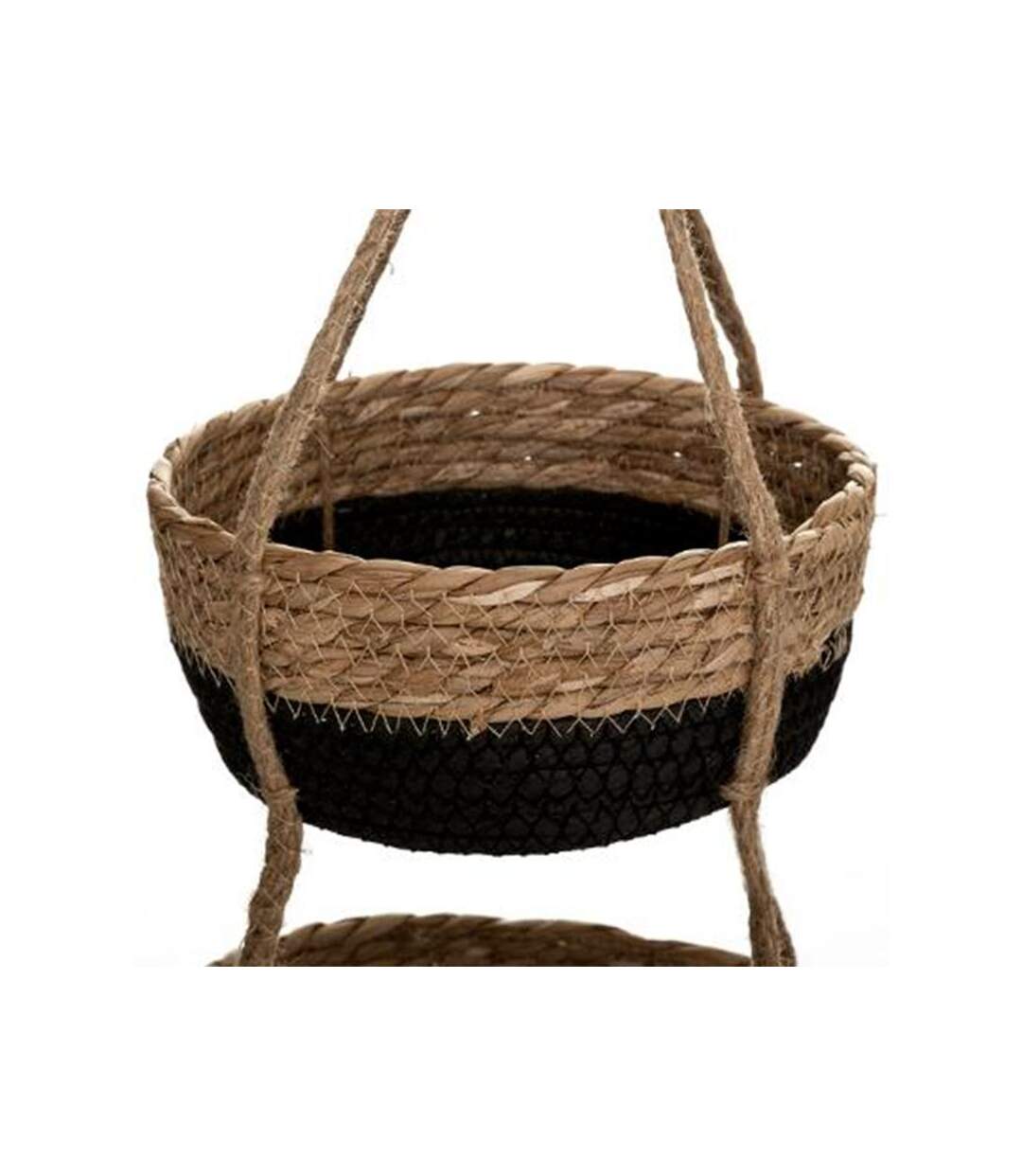 Lot de 2 Cache-Pots Suspendus Cuba 68cm Noir