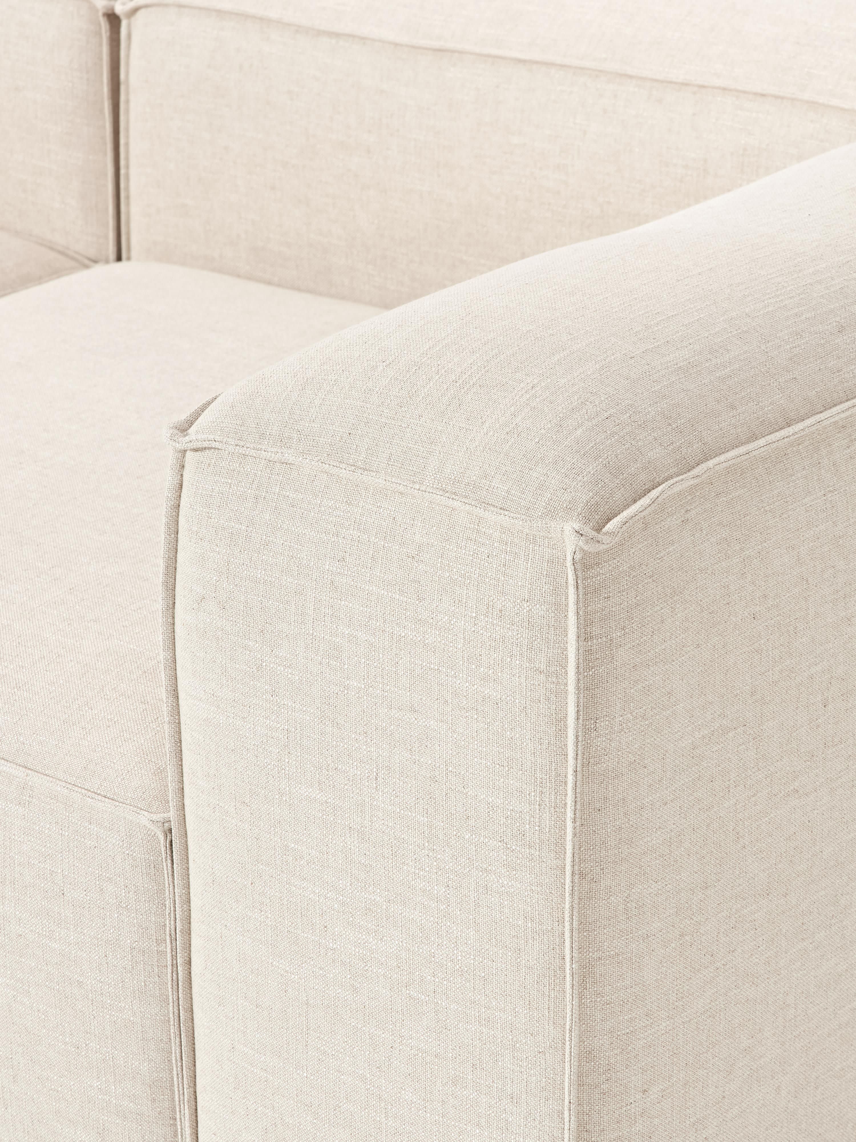 Modulaire bank Lennon (3-zits) van linnenmix