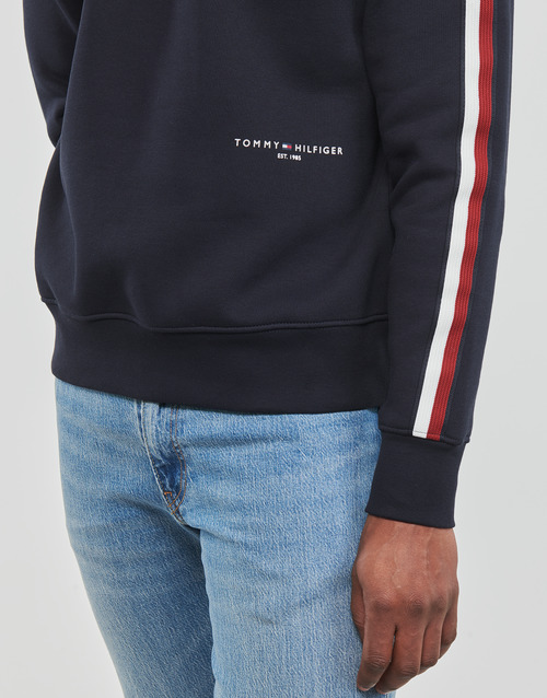 Tommy Hilfiger - NEW GLOBAL STRIPE CREWNECK Marino