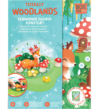 BOX CANDIY Kreas?t - Skinnende Globus - Totally Woodlands
