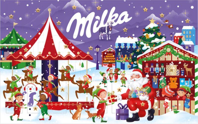 Milka - Adventskalender - 119,60 g - Naps Chocolade