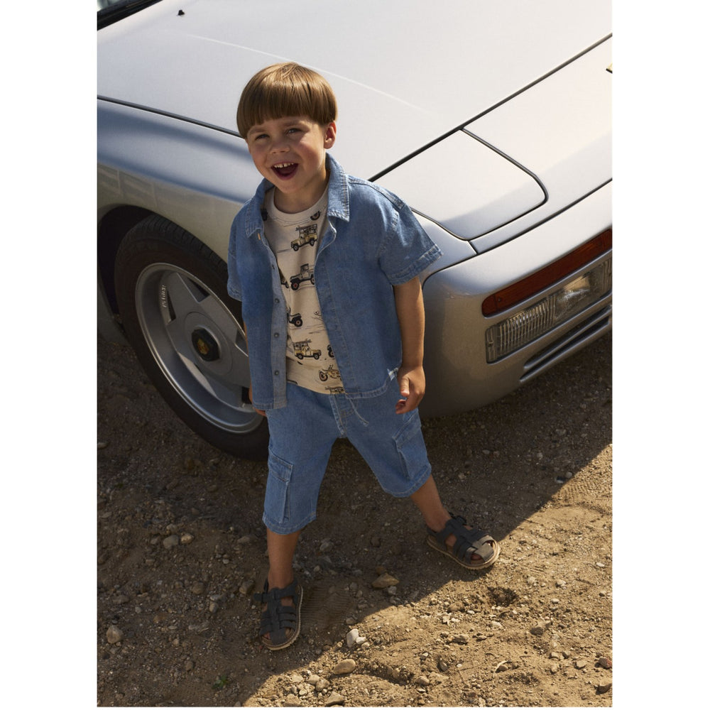 Køb Name It Dark Blue Denim Peter Denim Skjorte