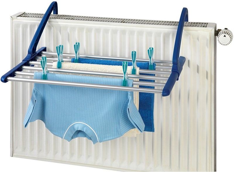 WENKO - Aluminium Wasdroger - Uitschuifbaar - Voor Balkon - Drooglengte 6 Meter