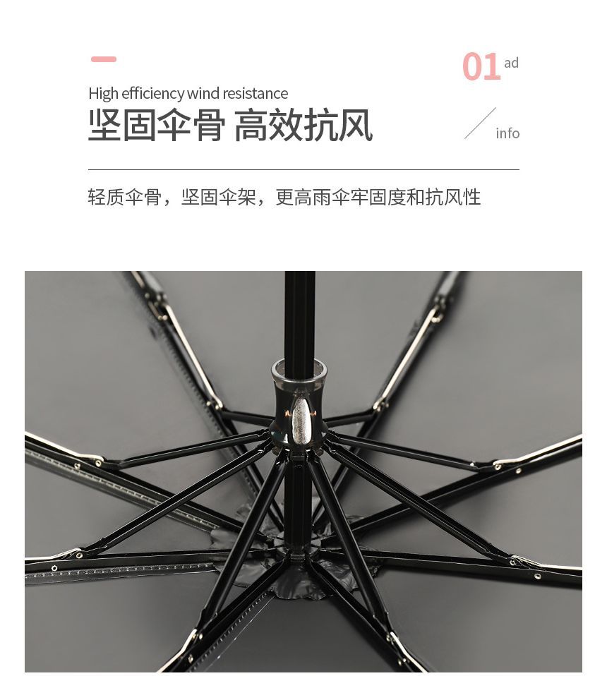 Fenmo - Heart Compact Compact Umbrella (Diverse ontwerpen)