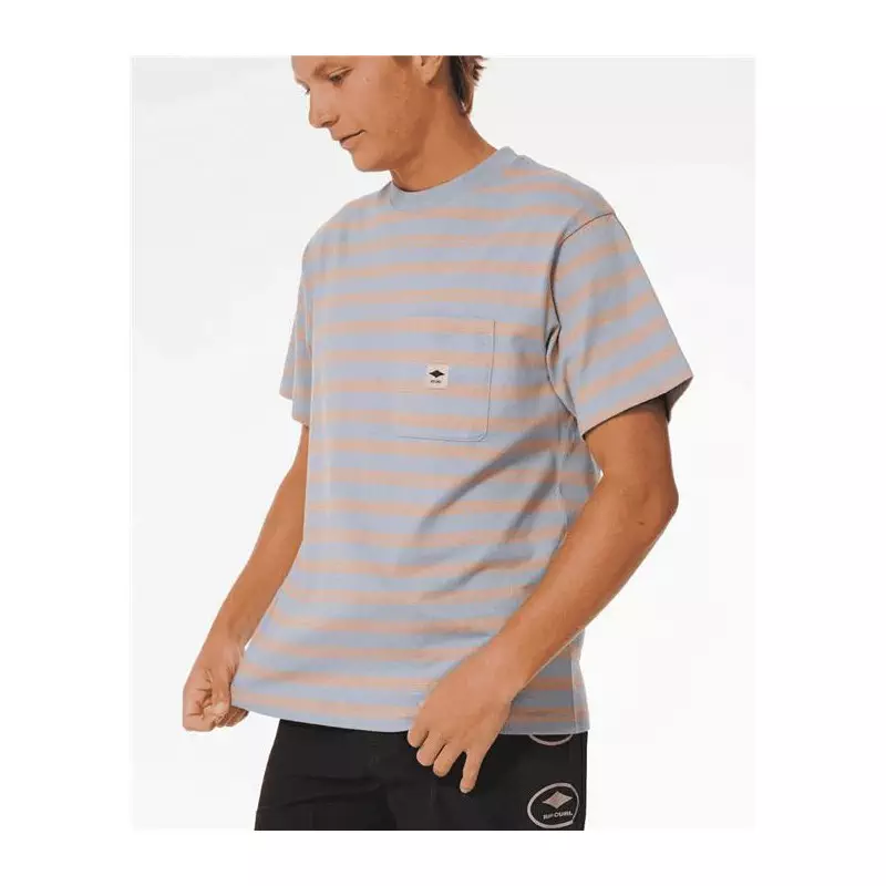 Teeshirt RIPCURL Quality Surf Products Stripe T Tradewinds M
