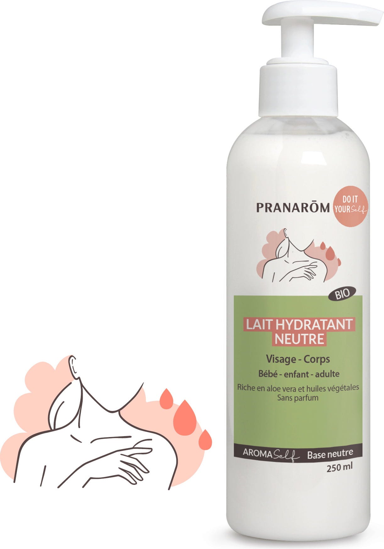 Pranarôm  AromaSelf Neutrale Feuchtigkeitsmilch, 250 ml