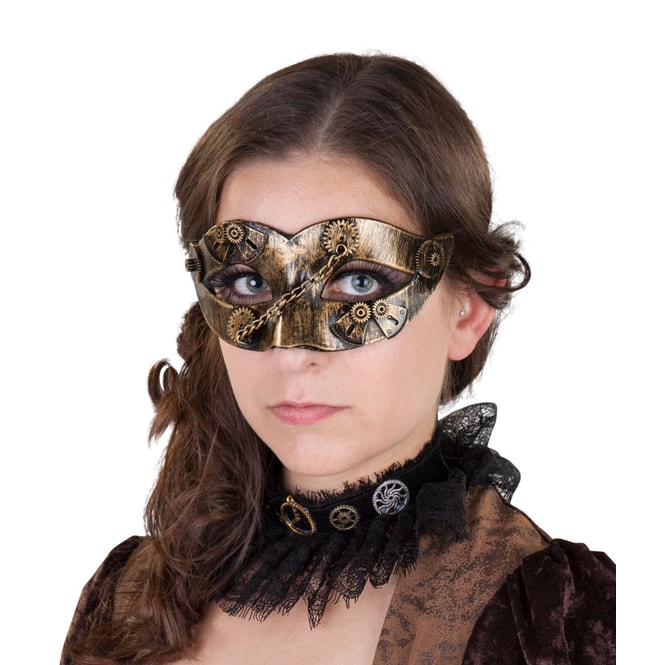 Augenmaske - Steampunk - für Erwachsene - 15 x 7 cm