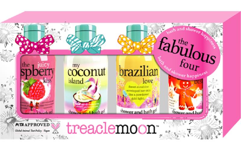 Duschgel fabulous four mini shower gel 4 x 100 mlVeganes Duschgel mit verwöhnenden Düften