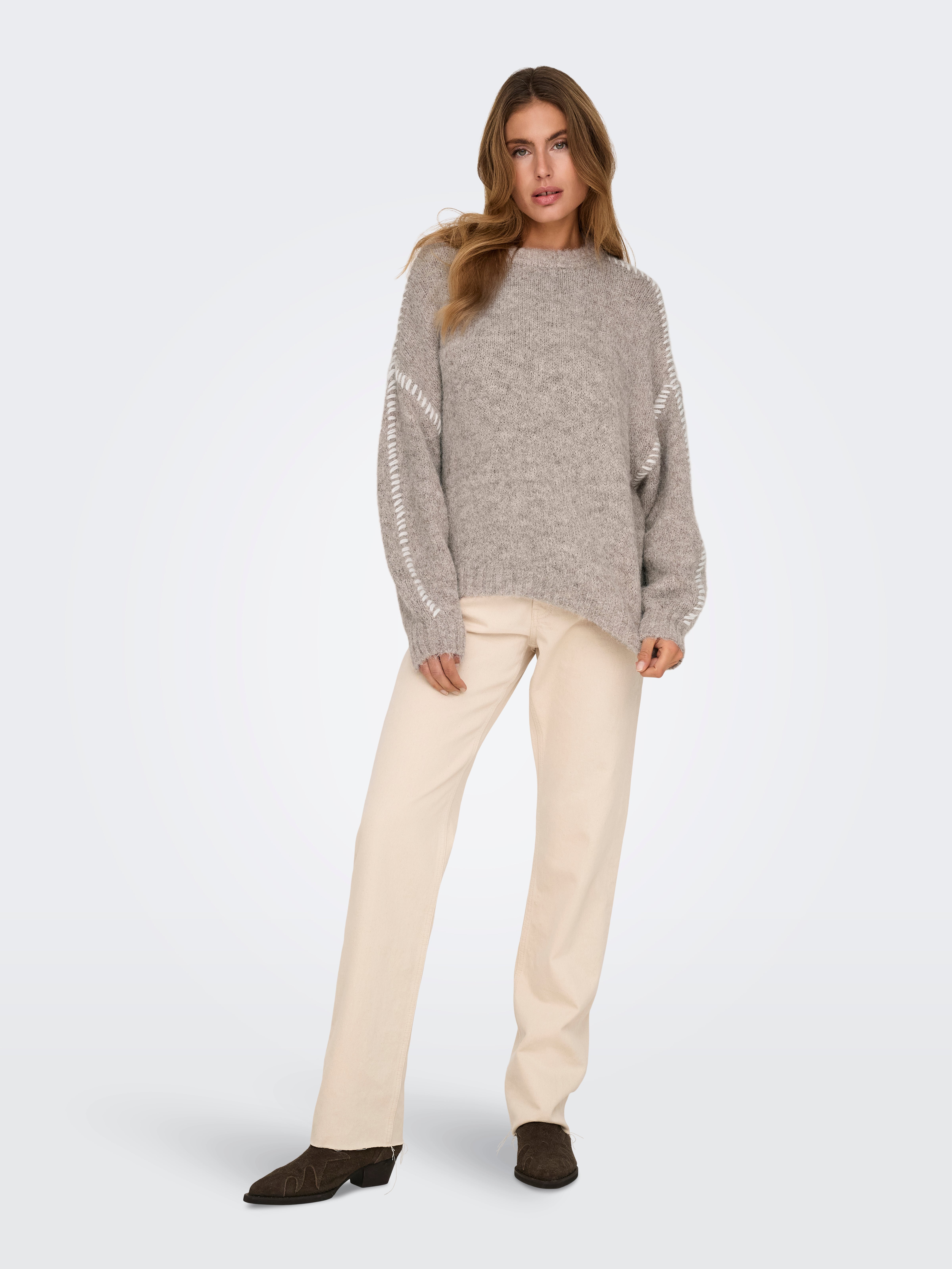 JDYZOEY Strickpullover Chateau Gray