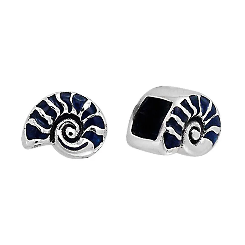 Dive silver Nautilus Schmuckperle