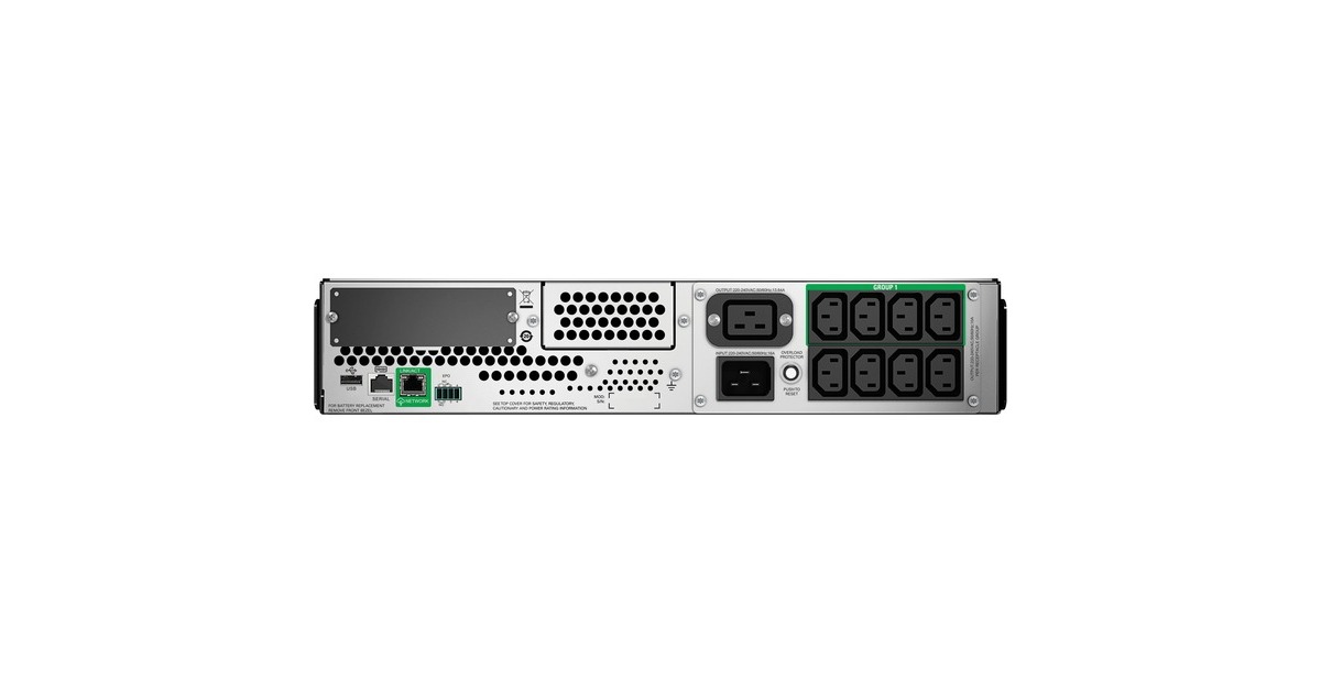 APCSmart-UPS SMT2200RMI2UC LCD RM 2U 230V met SmartConnect ups  (Zwart, 2200VA)