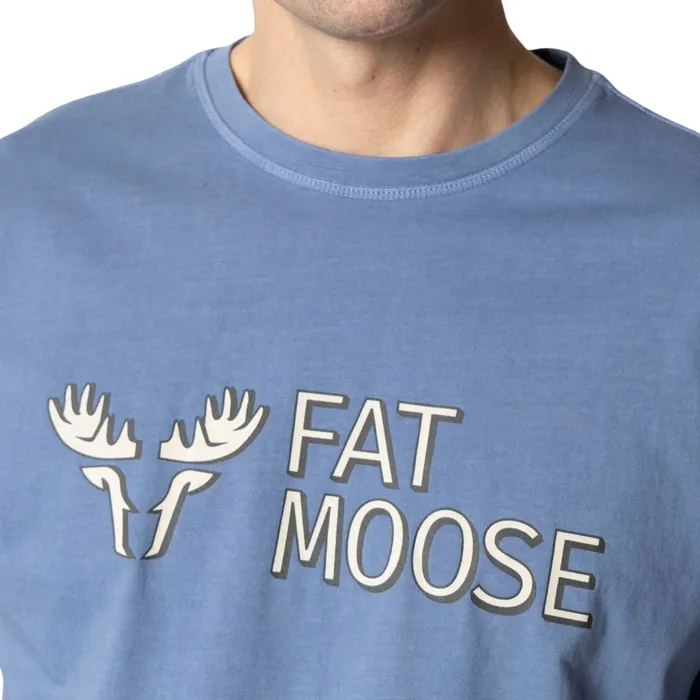 Fat Moose Logo Organic Shirt Heren